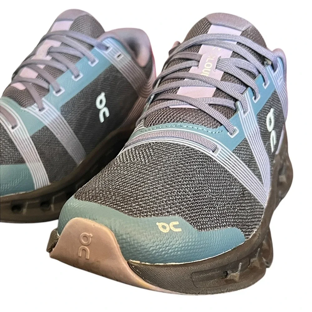 On Cloudstratus Womens 8.5 Magnet Mineral Grey Blue Running Shoes 55.98087